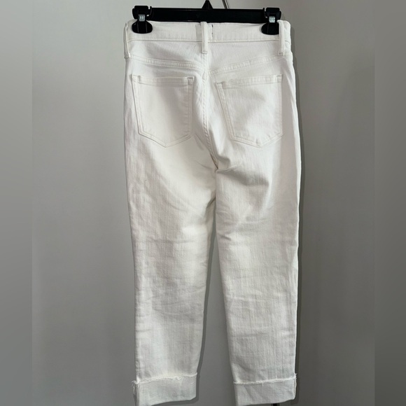 J.Crew High Rise Vintage Straight White Denim Button Fly Jeans - Picture 4 of 5